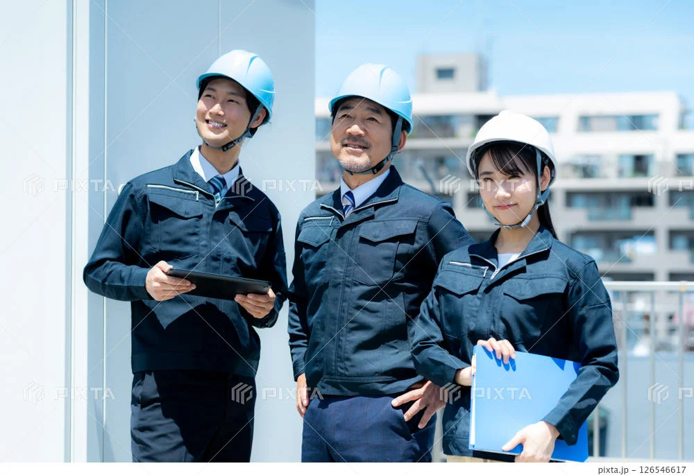 建設の現場で働く仲間たち